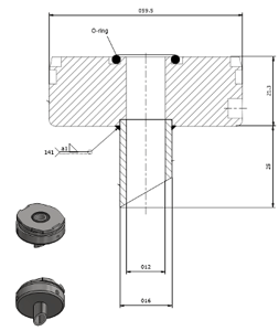 Tube adapter diagram