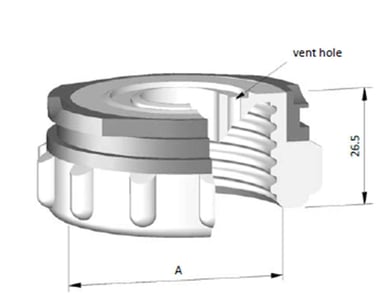 thread adapter vent hole diagram